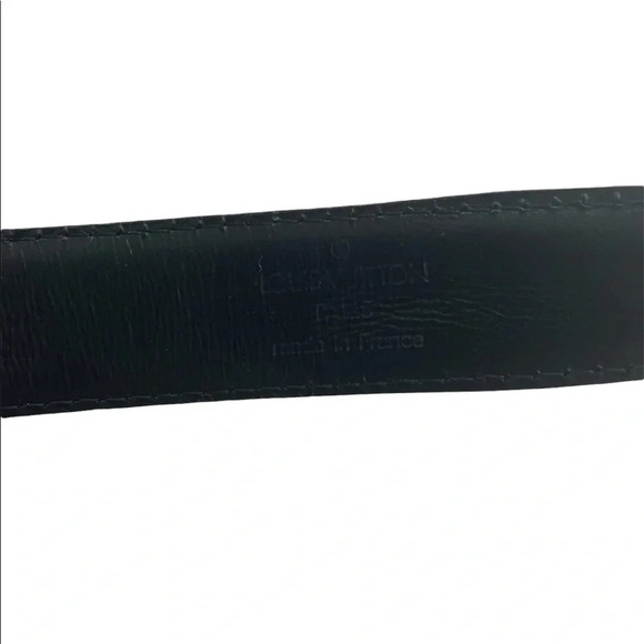 LOUIS VUITTON CT0334 Classic Black Leather Belt - Picture 11 of 13